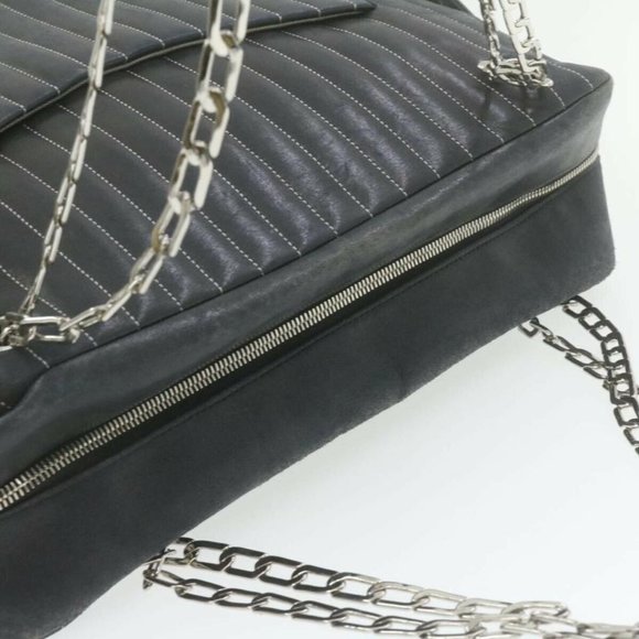 Chanel Mademoiselle 2 Piece Vertical Quilted W / Wallet Lambskin Leather - Picture 7 of 14